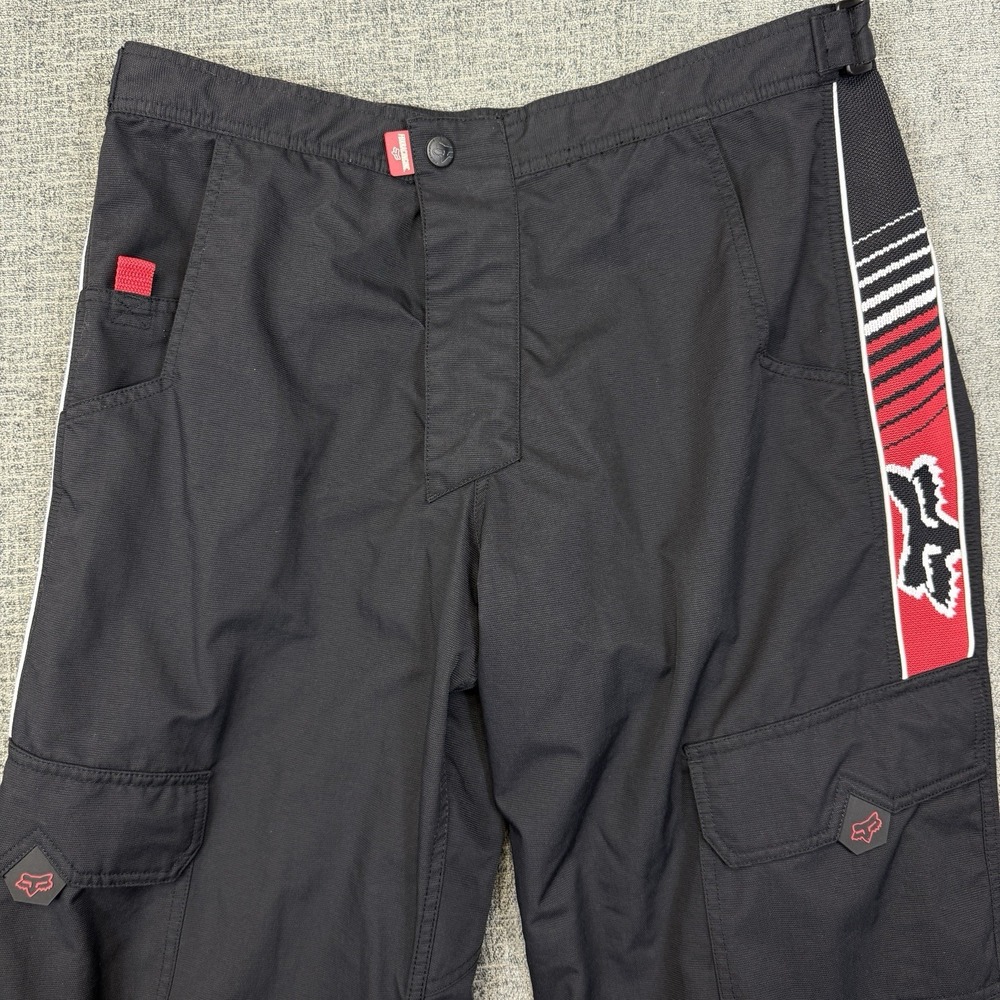 Fox Racing Pants Men's 36 Black MTB Cycling Cargo Adjustable Trail Ride - Picture 3 of 13
